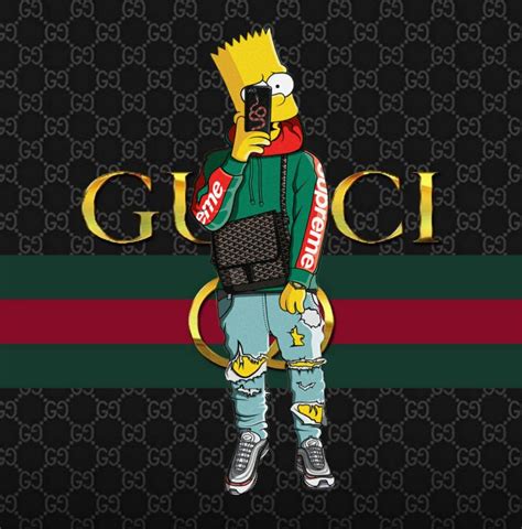 bart simpson gucci wallpaper.